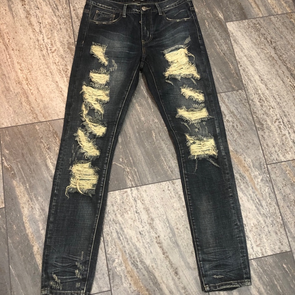 Embellish jeans waist 32 worn 1x
